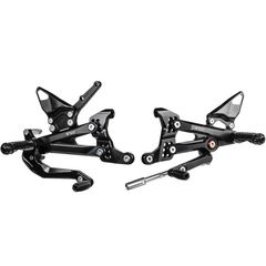 ΣΕΤ ΜΑΣΠΙΕ ALUMINIUM BLACK DV4 RACING REAR SETS ΓΙΑ DUCATI PANIGALE V4/V4S/V4R 18'-22'| BONAMICI