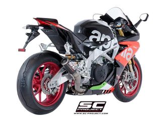 Sc Project Εξάτμιση Τελικό CR-T Carbon (Φ 70 ΜΜ)APRILIA RSV4 2018 - 2020 Racing Version Xωρίς Προδιαγραφές Θορύβου Ψηλή Τοποθέτηση(Με Μεταλικό Διχτάκι στην εξοδο)