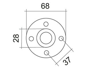 Aντλία Νερού TOYOTA 2FD / 3FD15 / 4FD25 engine 2J (Φ68 - 6 ΤΡΥΠΕΣ)-thumb-2