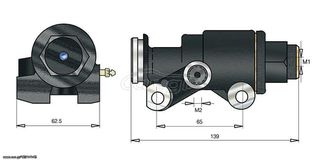 Αντλία φρένου κλαρκ TOYOTA (series : 2FD20 , 3 , 4) // KOMATSU FD35-3 , FD35-7 1"-thumb-1