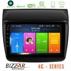 Bizzar Mitsubishi L200 4core Android11 2+16GB Navigation Multimedia Tablet 9″