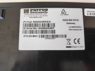 PATTON SmartNode ISDN BRI PSTN Gateway-thumb-5