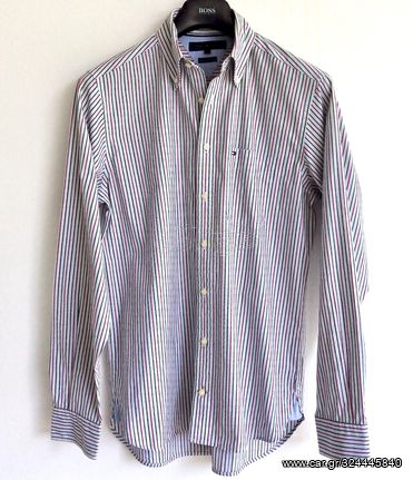 ΤOMMY HILFIGER Ανδρικό Πουκάμισο Pinstripe - Size SMALL - ΑΦΟΡΕΤΟ