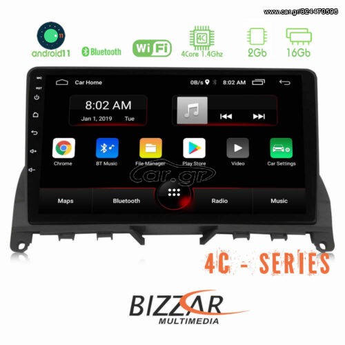 Bizzar Mercedes C Class W204 4core Android11 2+16GB Navigation Multimedia