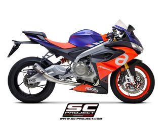 Sc Project Ολόσωμη Εξάτμιση 2 - 1 CR-T Carbon Aprilia RS 660 2020 - 2022 Racing Version Χωρις Προδιαγραφές Θορύβου(Λαιμός Τιτανίου) 