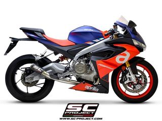 Sc Project Ολόσωμη Εξάτμιση 2 - 1 CR-T Carbon Aprilia RS 660 2020 - 2022 Racing Version Χωρις Προδιαγραφές Θορύβου(Λαιμός Ανοξείδωτος) 