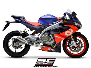 Sc Project Ολόσωμη Εξάτμιση 2 - 1 CR-T Titanium Aprilia RS 660 2020 - 2024 Racing Version Χωρις Προδιαγραφές Θορύβου (Λαιμός Ανοξειδωτος)(Η Τιμή ειναι ενδεικτική,Ρωτήστε μας για την προσφορά μας)