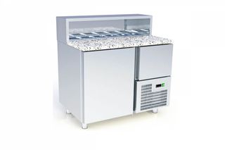 Ψυγείo Πίτσας με Ενσωματωμένη Θήκη Σαλατών - TR-107-P