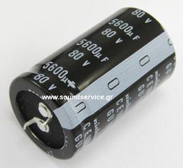 ΠΥΚΝΩΤΗΣ ΗΛΕΚΤΡΟΛΥΤΙΚΟΣ 5600uF 80V 105C ΠΛΑΚΕΤΑΣ D30x50mm NICHICON