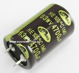 ΠΥΚΝΩΤΗΣ ΗΛΕΚΤΡΟΛΥΤΙΚΟΣ 4700uF 63V 105C ΠΛΑΚΕΤΑΣ D25x40mm SAMWHA