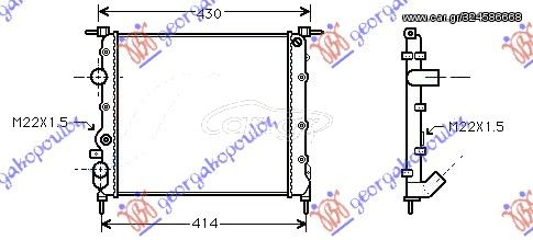 ΨΥΓΕΙΟ ΒΕΝΖ-AC(35x37)Μ/ΒΒ (ΒΙΔ.ΒΕΝ.)  για RENAULT CLIO 98-01