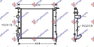 ΨΥΓΕΙΟ ΒΕΝΖ-AC(35x37)Μ/ΒΒ (ΒΙΔ.ΒΕΝ.) (VALEO CLASSIC)  για RENAULT CLIO 98-01