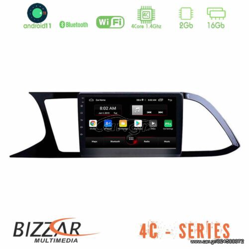 Bizzar Seat Leon 2013 – 2019 4core Android11 2+16GB Navigation Multimedia Tablet 9″