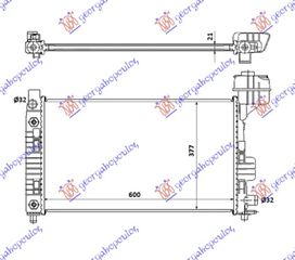 ΨΥΓΕΙΟ ΓΙΑ ΟΛΑ ΒΖ Μ/Α +/-AC(60x35)Μ/ΔΟΧΕΙΟ (MAHLE BEHR)  για MERCEDES A CLASS (W168) 98-04