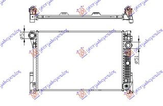 ΨΥΓΕΙΟ ΝΕΡΟΥ  1,8-2,5-3,0i16V 24V ΑΥΤΟΜΑΤΟ (64x43)  για MERCEDES C CLASS (W204) 07-11