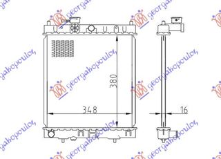 ΨΥΓ1,0-1,3-1,4CC 16V +/- A/C(38x36,8)  για NISSAN MICRA (K11) 00-02