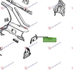 ΦΑΝΟΣΤΑΤΗΣ ΠΙΣΩ ΔΕΞΙΑ ΠΛΕΥΡΑ για HYUNDAI ACCENT H/B 99-02