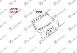 ΠΟΡΤΑ ΠΙΣΩ 3η/5η  για HYUNDAI ACCENT L/B 99-02