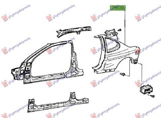 ΦΤΕΡΟ ΠΙΣΩ (Γ) ΑΡΙΣΤΕΡΗ ΠΛΕΥΡΑ για HYUNDAI COUPE 99-01