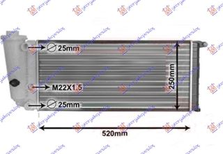 ΨΥΓEIO 750-900-1.0-1.1 M/A (52x25)  για LANCIA Y10 84-91