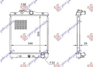 ΨΥΓΕΙΟ 1.6 VTEC 150 PS (35x35x27)  για HONDA CIVIC SEDAN 99-00