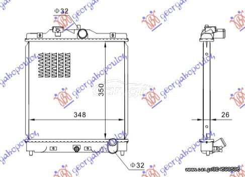 ΨΥΓΕΙΟ 1.6 VTEC 150 PS (35x35x27) (KOYO)  για HONDA CIVIC SEDAN 99-00