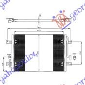 ΨΥΓΕΙΟ A/C 1.2 ΒΕΝΖ. (44x35x16) 03-  για FIAT STRADA 99-05