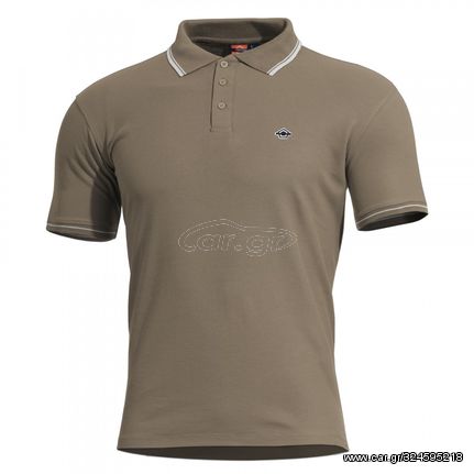 T-SHIRT PENTAGON ANIKETOS POLO K09011-STR-82 TAN BROWN