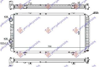 ΨΥΓΕΙΟ ΒΕΝΖΙΝΗ/ΠΕΤΡΕΛΑΙΟ (790x410x34) (MECHANICAL) για FIAT DUCATO II 1994-2002 (230)