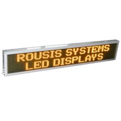 Βιομηχανική Επιγραφή LED 2 Γραμμών Full Matrix διαστάσεων 108Χ35Χ11cm Κίτρινο φως Μονής Όψης