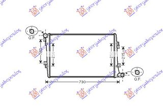 ΨΥΓΕΙΟ 1.9-2.0 TDi ΠΕΤΡΕΛΑΙΟ (650x400) ΠΑΡΟΧΕΣ ΔΙΑΓΩΝΙΑ (BRAZED) (KOYO)  για VW TOURAN 07-10