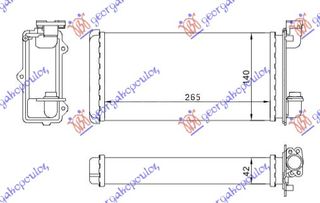 ΨΥΓΕΙΟ ΚΑΛΟΡΙΦΕΡ (M) +/-ΑC (265x140) -87  για BMW SERIES 3 (E30) 83-87