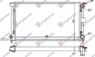 ΨΥΓΕΙΟ ΒΕΝΖΙΝΗ/ΠΕΤΡΕΛΑΙΟ + A/C (525x320x34) (ΠΑΡΟΧΕΣ ΠΛΕΥΡΑ ΣΥΝΟΔΗΓΟΥ) (VALEO) για VW CADDY 79-95
