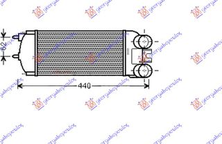 ΨΥΓΕΙΟ INTERCOOLER 1.6 HDI (300x148x85) για CITROEN XSARA PICASSO 1999-2007 (N68)