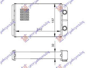 ΨΥΓΕΙΟ ΚΑΛΟΡΙΦΕΡ (B) +/-ΑC (220x156) TYΠΟΥ DENSO  για FIAT BRAVO 07-14