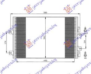 ΨΥΓΕΙΟ A/C 1.5cc DIES.(50x34) 03-  για RENAULT KANGOO 03-08