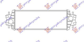ΨΥΓΕΙΟ INTERCOOLER 1.9 dCi ΠΕΤΡΕΛΑΙΟ (540x175x40)  για RENAULT TRAFIC 02-06