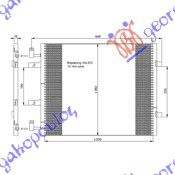 ΨΥΓΕΙΟ A/C 2.0 DCi 2006-2008 (540x460) ΠΑΡΟΧΕΣ ΟΔΗΓΟΥ  για RENAULT TRAFIC 2006-2014 (JL/FL/EL)