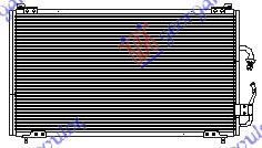 ΨΥΓΕΙΟ A/C ΒΕΝΖΙΝΗ-ΠΕΤΡΕΛΑΙΟ (650x380) (ΔΥΟ ΡΑΚΟΡ)  για PEUGEOT 406 SDN 96-05