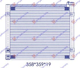 ΨΥΓΕΙΟ A/C ΒΕΝΖΙΝΗ (33x365x16)  για HONDA CIVIC SEDAN 96-99