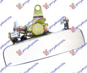 ΧΕΡΟΥΛΙ ΠΟΡΤΑΣ ΚΑΡΟΤΣΑΣ ΧΡΩΜΙΟ  για MAZDA P/U 2/4WD 95-98