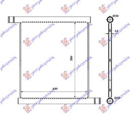 ΨΥΓΕΙΟ ΓΙΑ ΟΛΑ (440x380) (MAHLE BEHR PREMIUM LINE)  για SMART FORTWO 2007-2012 (451)