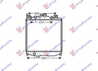 ΨΥΓΕΙΟ 1.0i 16V (350x360) (KOYO)  για SUZUKI SWIFT SDN 90-92