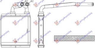 ΨΥΓΕΙΟ ΚΑΛΟΡΙΦΕΡ (154x158x26) (BR)  για SUZUKI SPLASH 07-13