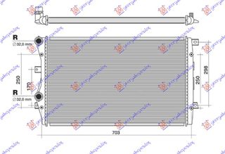 ΨΥΓΕΙΟ 1.4 TSiΒΕΝΖΙΝΗ (650x410) (BRAZED) για VW EOS 06-11