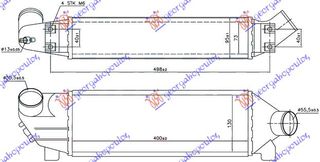 ΨΥΓΕΙΟ INTERCOOLER 2.0TDi (40x127x76) 2000-2002  για FORD TRANSIT 00-06