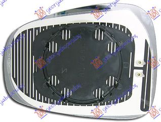 ΚΡΥΣΤΑΛΛΟ ΚΑΘΡΕΦΤΗ ΜΠΛΕ ΘΕΡΜΑΙΝΟΜΕΝΟ (CONVEX GLASS) ΔΕΞΙΑ ΠΛΕΥΡΑ για ALFA ROMEO MITO 2008-2018 (955)