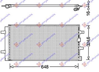 ΨΥΓΕΙΟ A/C ΒΕΝΖΙΝΗ-ΠΕΤΡΕΛΑΙΟ (650x325x16)  για AUDI Q5 2012-2016 (8RB)