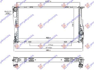 ΨΥΓΕΙΟ 1.6 - 2.0 (16i-20i/iX-28i/iX-35iX)ΒΕΝΖΙΝΗ ΑΥΤΟΜΑΤΟ (600x340x32) 2 ΣΩΛΗΝΑΚΙΑ για BMW X1 2009-2013 (E84)