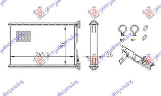 ΨΥΓΕΙΟ ΚΑΛΟΡΙΦΕΡ (B) +/-ΑC (150x245) ΤΥΠΟΥ VALEO  για BMW X3 (F25) 14-17